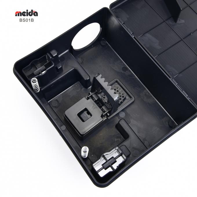 Eco Friendly Plastic Rodent Control Box voor Muis Bait Station in Black Power Source-Free 2