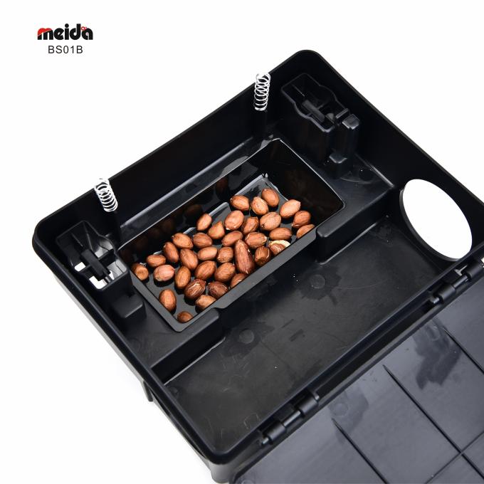 Eco Friendly Plastic Rodent Control Box voor Muis Bait Station in Black Power Source-Free 4