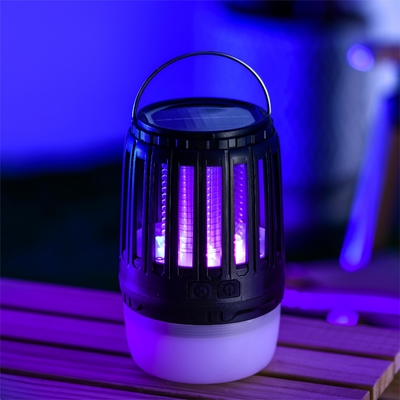 Goede prijs. 21-35 stuks IPX4 waterdicht nachtlicht UV395 Bug Zapper oplaadbare muggenverdelger lamp met zonnepaneel online